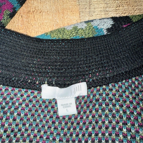 J.Jill Trailing Flowers Longline Duster Cardigan sweater - Picture 13 of 13